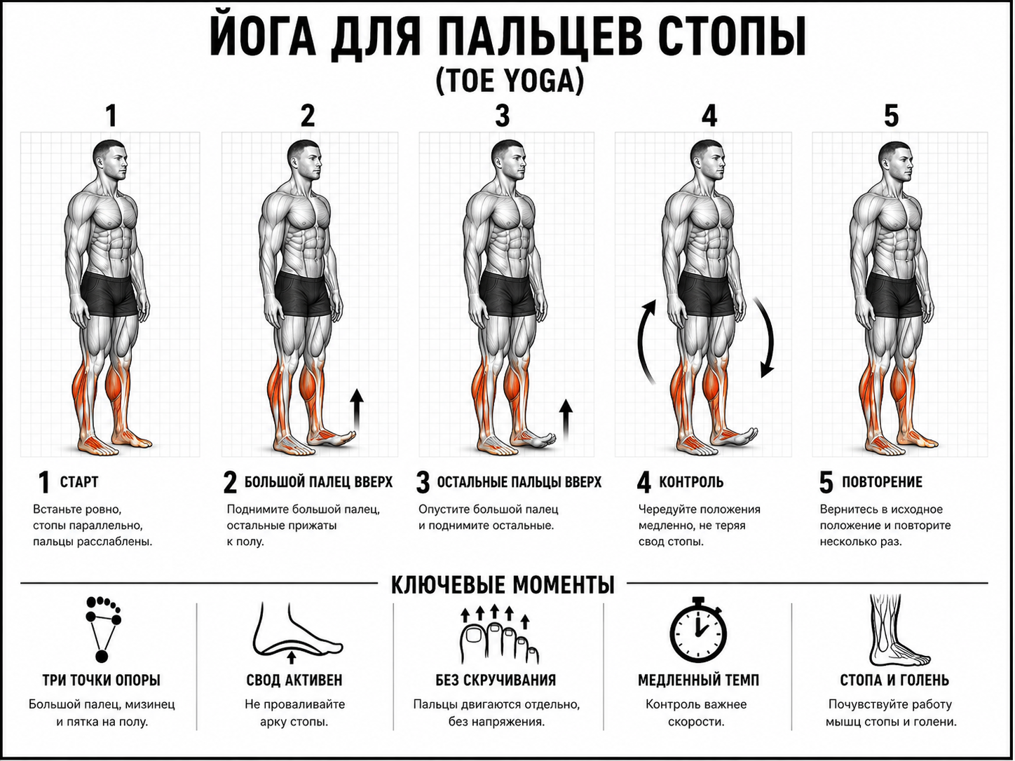 Йога для пальцев стопы